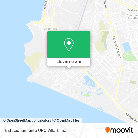 Mapa de Estacionamiento UPC Villa
