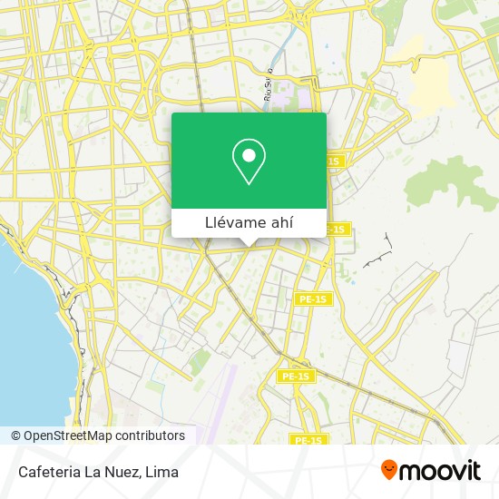 Mapa de Cafeteria   La Nuez