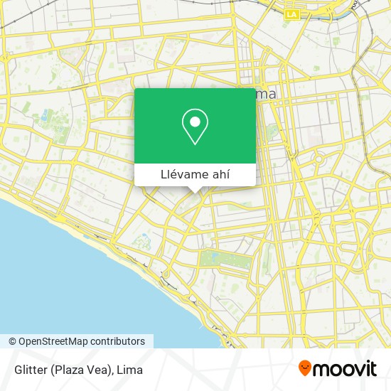 Mapa de Glitter (Plaza Vea)