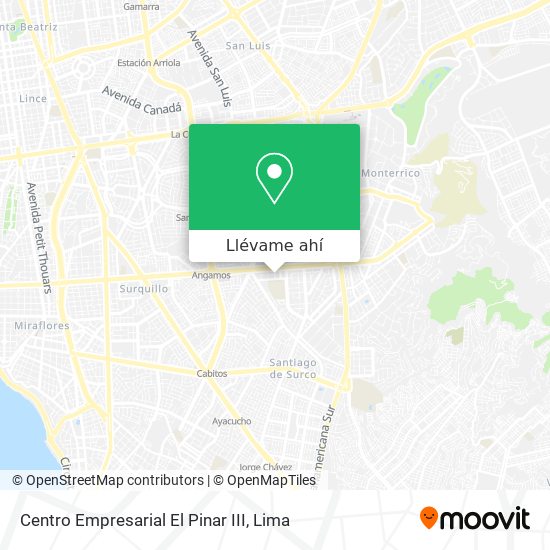 Mapa de Centro Empresarial El Pinar III