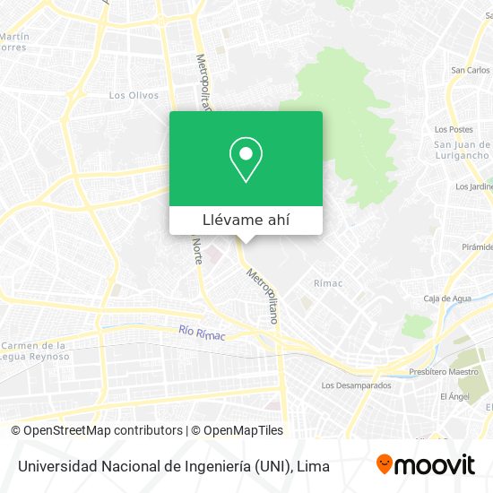 Mapa de Universidad Nacional de Ingeniería (UNI)