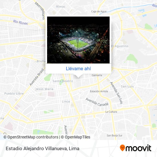 Mapa de Estadio Alejandro Villanueva