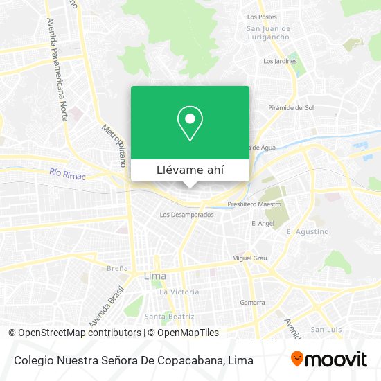 Mapa de Colegio Nuestra Señora De Copacabana