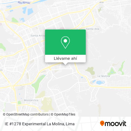 Mapa de IE #1278 Experimental La Molina