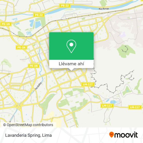 Mapa de Lavanderia Spring