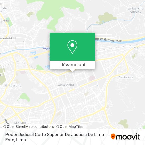 Mapa de Poder Judicial Corte Superior De Justicia De Lima Este