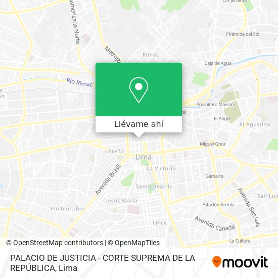 Mapa de PALACIO DE JUSTICIA - CORTE SUPREMA DE LA REPÚBLICA