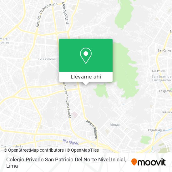 Mapa de Colegio Privado San Patricio Del Norte Nivel Inicial