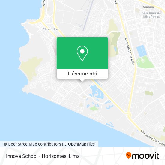 Mapa de Innova School - Horizontes