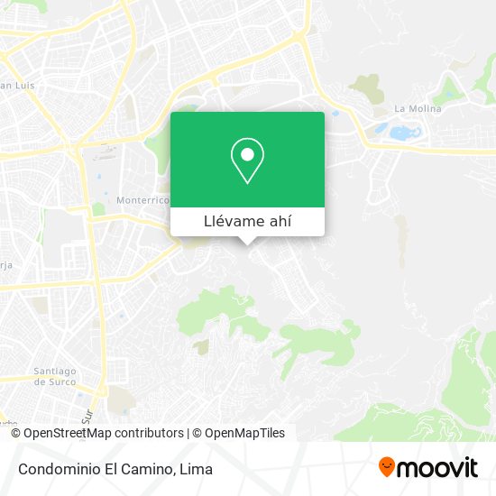Mapa de Condominio El Camino