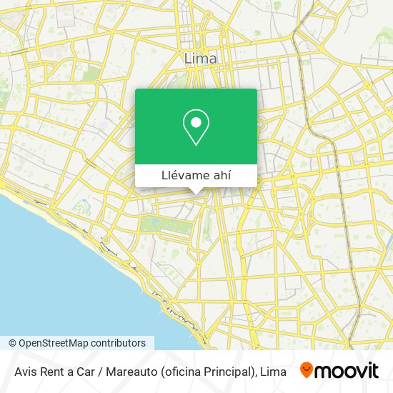 Mapa de Avis Rent a Car / Mareauto (oficina Principal)