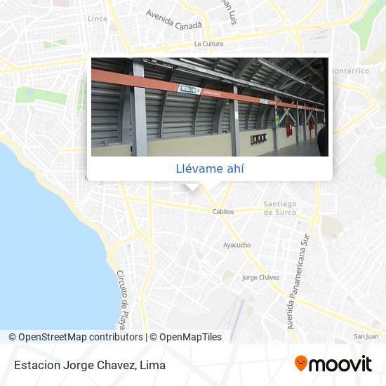 Mapa de Estacion Jorge Chavez