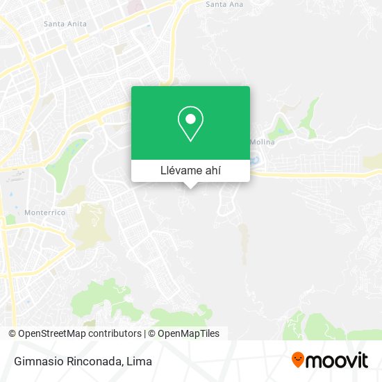 Mapa de Gimnasio Rinconada