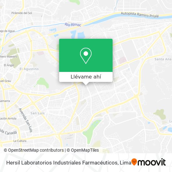 Mapa de Hersil Laboratorios Industriales Farmacéuticos