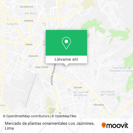 Mapa de Mercado de plantas ornamentales  Los Jazmines
