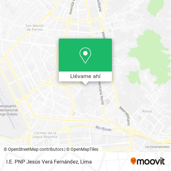 Mapa de I.E. PNP Jesús Verá Fernández