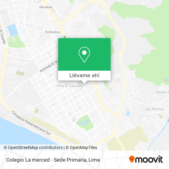 Mapa de Colegio La merced - Sede Primaria