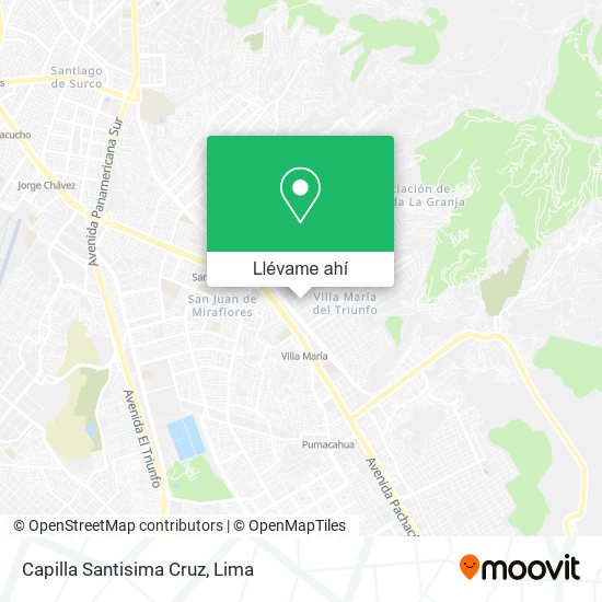 Mapa de Capilla Santisima Cruz