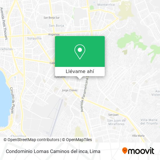 Mapa de Condominio Lomas Caminos del inca