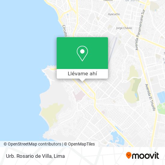 Mapa de Urb. Rosario de Villa