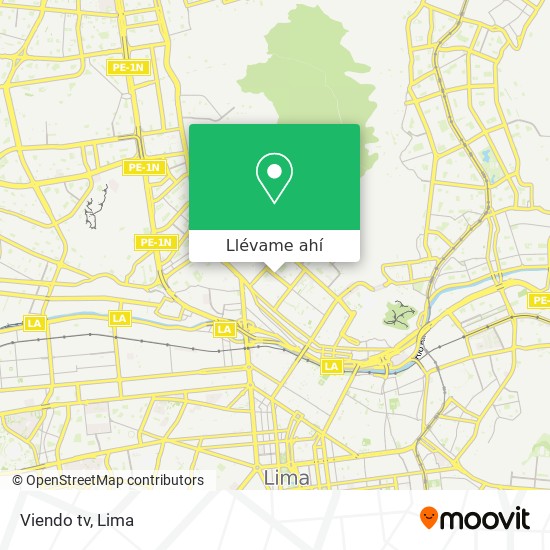 Mapa de Viendo tv