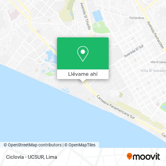 Mapa de Ciclovía - UCSUR