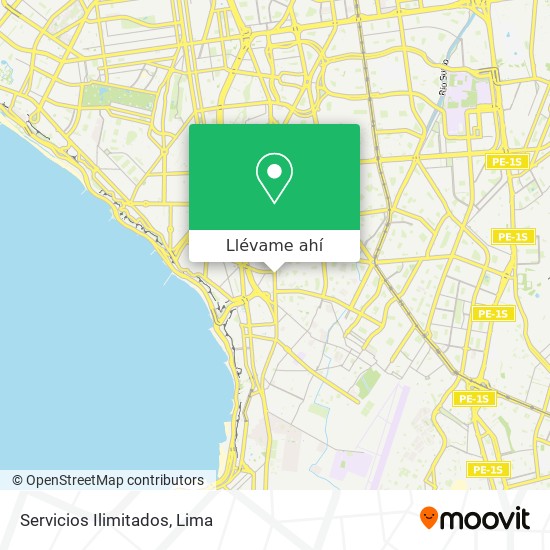 Mapa de Servicios Ilimitados