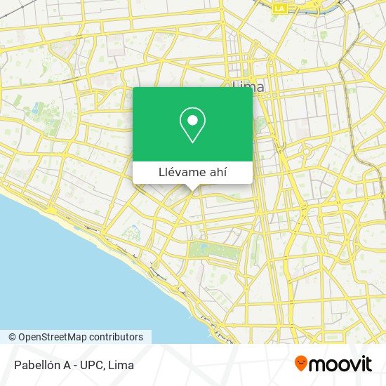 Mapa de Pabellón A - UPC