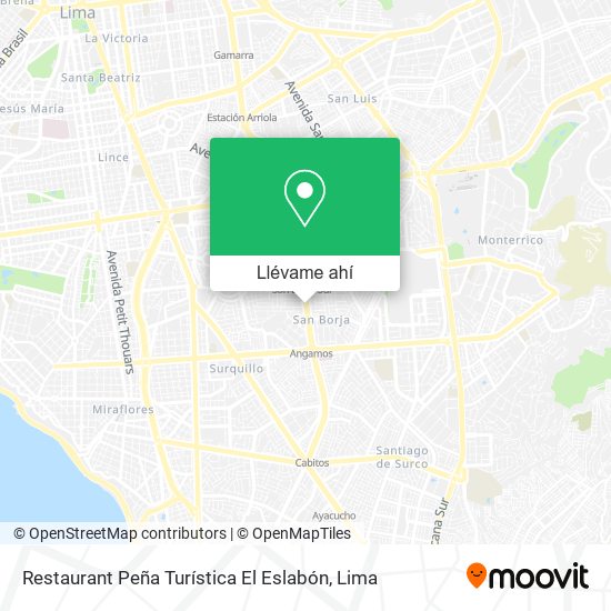Mapa de Restaurant Peña Turística El Eslabón