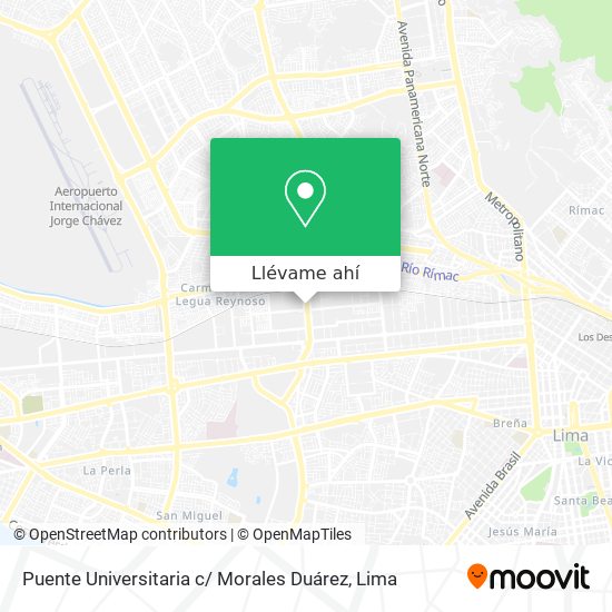Mapa de Puente Universitaria c/ Morales Duárez