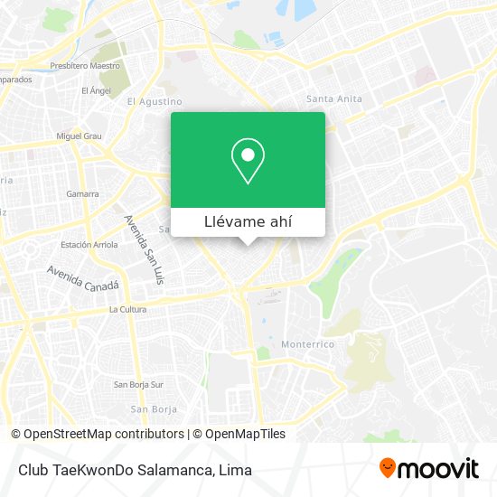 Mapa de Club TaeKwonDo Salamanca