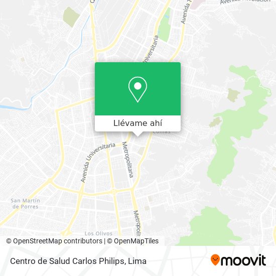 Mapa de Centro de Salud Carlos Philips