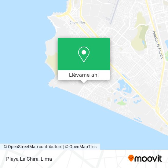Mapa de Playa La Chira