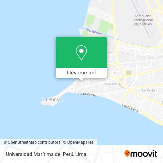 Mapa de Universidad Marítima del Perú