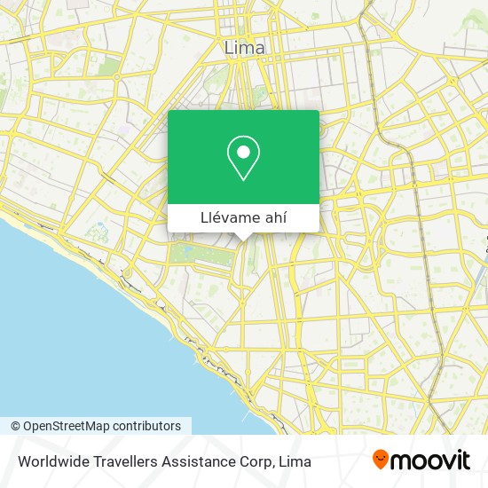 Mapa de Worldwide Travellers Assistance Corp