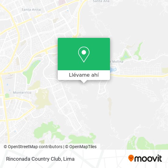 Mapa de Rinconada Country Club