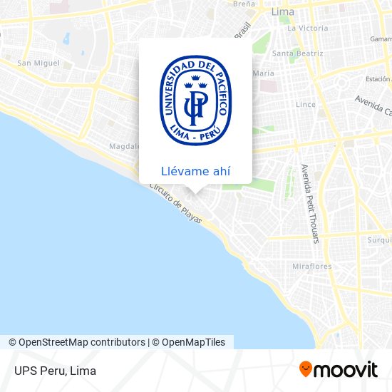 Mapa de UPS Peru