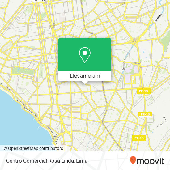 Mapa de Centro Comercial Rosa Linda
