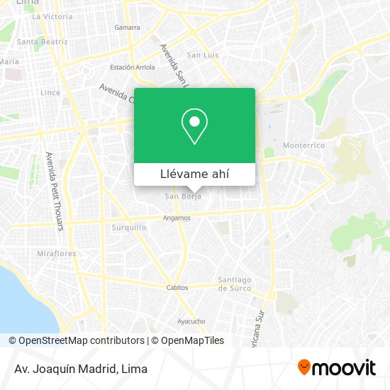 Mapa de Av. Joaquín Madrid