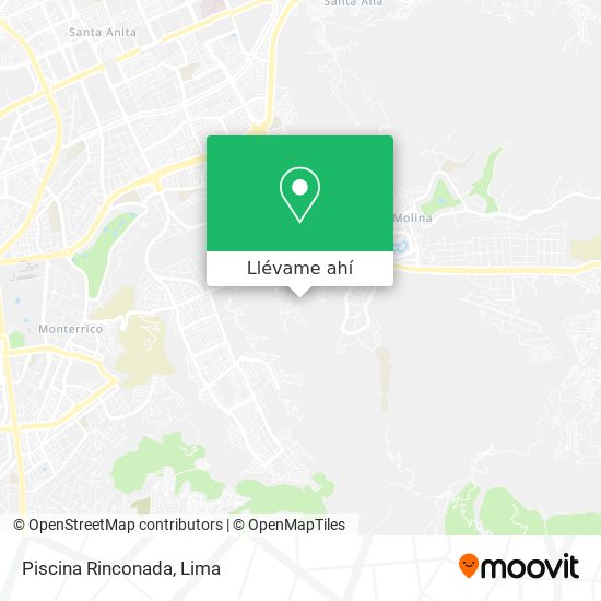 Mapa de Piscina Rinconada