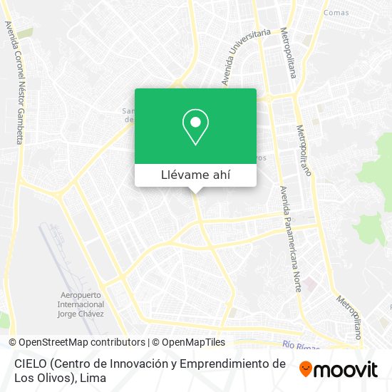 Mapa de CIELO (Centro de Innovación y Emprendimiento de Los Olivos)