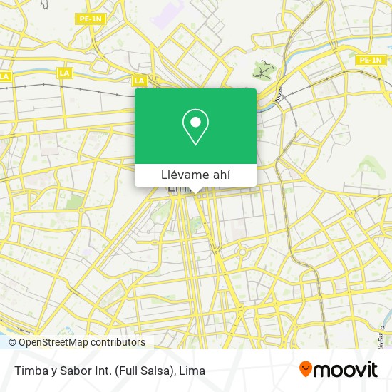 Mapa de Timba y Sabor Int. (Full Salsa)