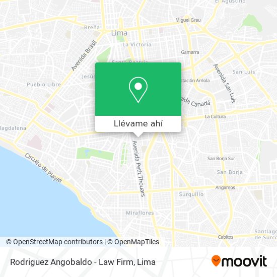 Mapa de Rodriguez Angobaldo - Law Firm