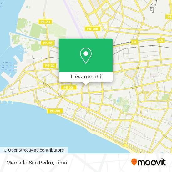 Mapa de Mercado San Pedro