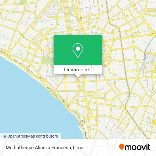 Mapa de Médiathèque Alianza Francesa