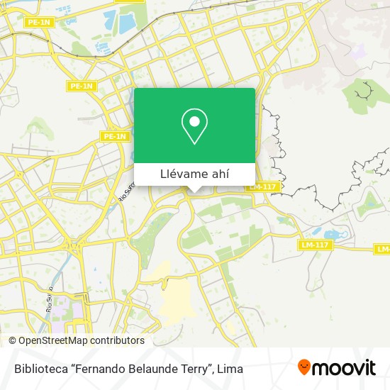 Mapa de Biblioteca “Fernando Belaunde Terry”