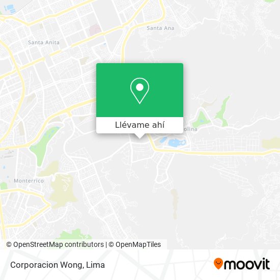 Mapa de Corporacion Wong