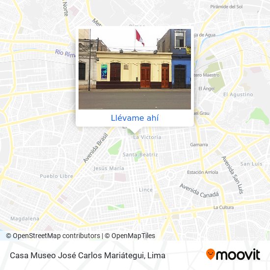 Mapa de Casa Museo José Carlos Mariátegui