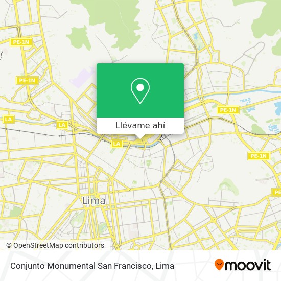 Mapa de Conjunto Monumental San Francisco