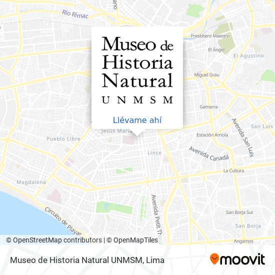 Mapa de Museo de Historia Natural UNMSM